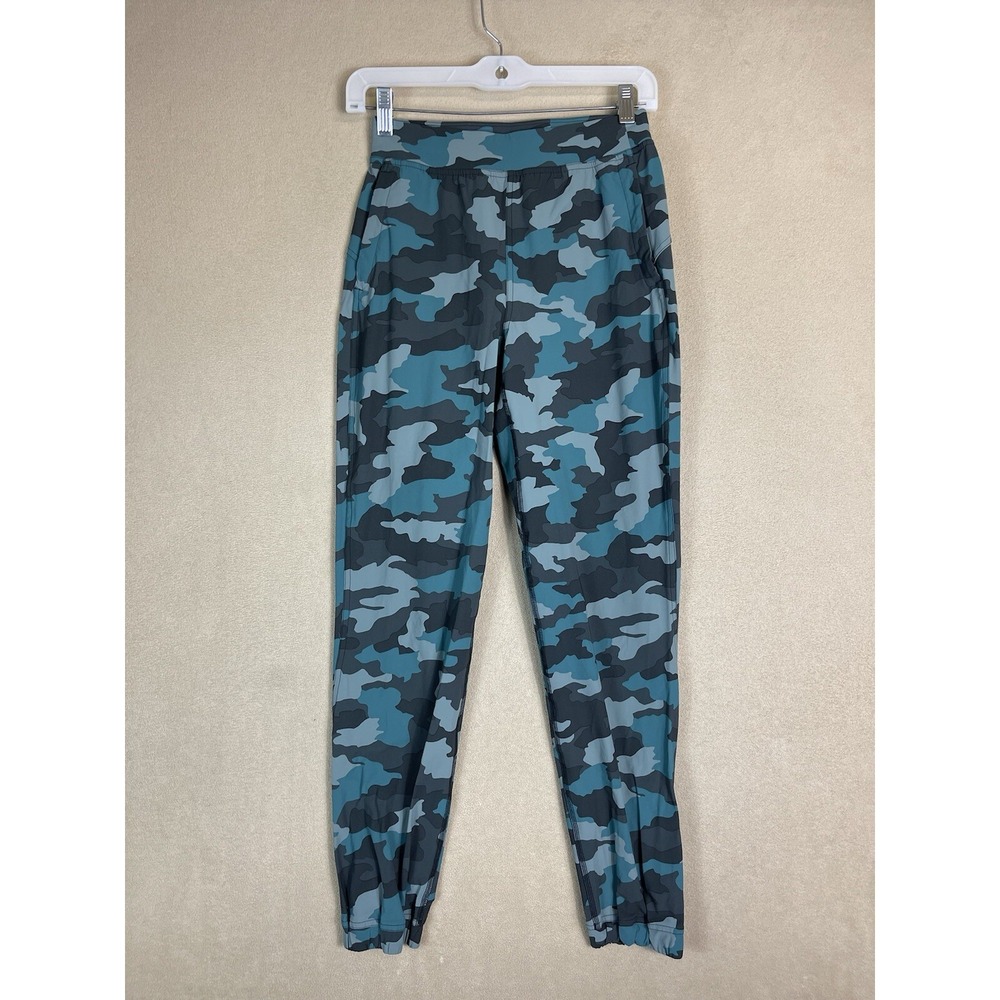 Lululemon Sweatpants Womens 2 Green Gray Camo Adapted State‎ High Rise Jogger